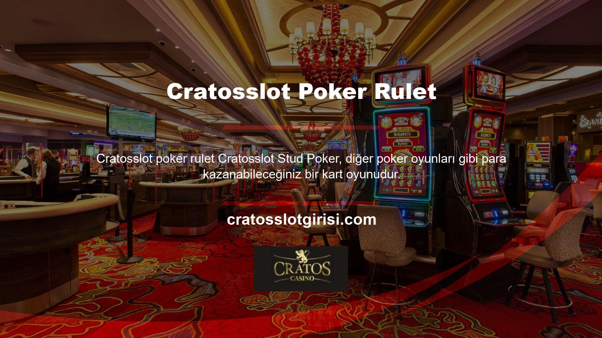 İyi eğitimli profesyonel Cratosslot poker rulet oyuncuları stud poker ile başlar